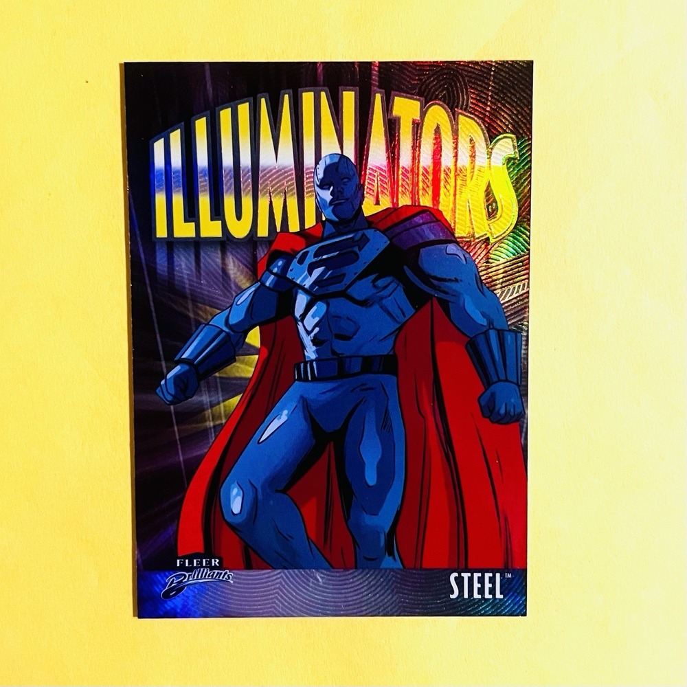 Fleer‎ Brilliants UD Steel I-6 Illuminators Insert Superman DC